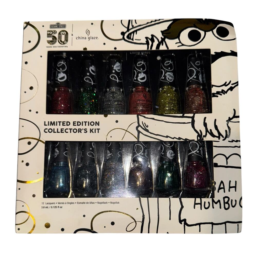 New China Glaze x Sesame Street 12 Nail Polish Mini Set Limited Edition